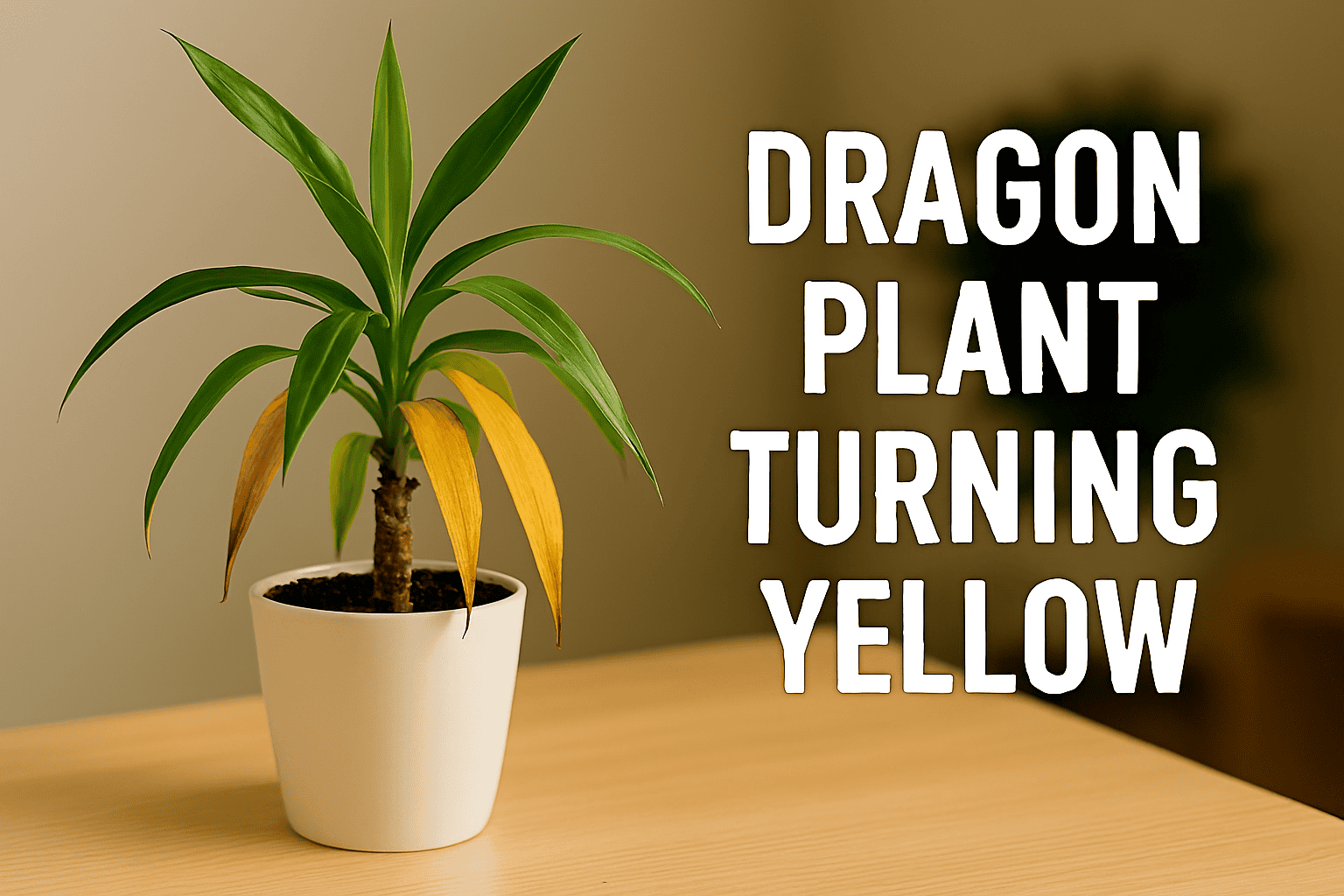 why my Dragon plant turning yellow?