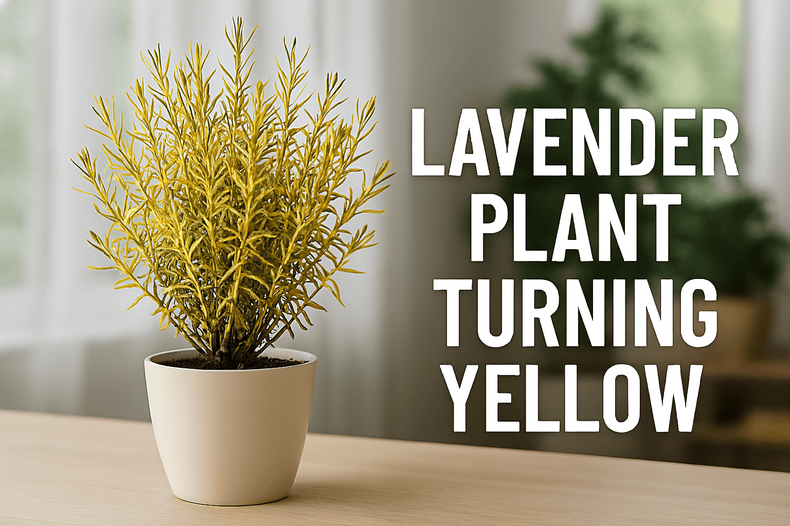 Lavender Plant turning Yellow Leaves: cause and solution