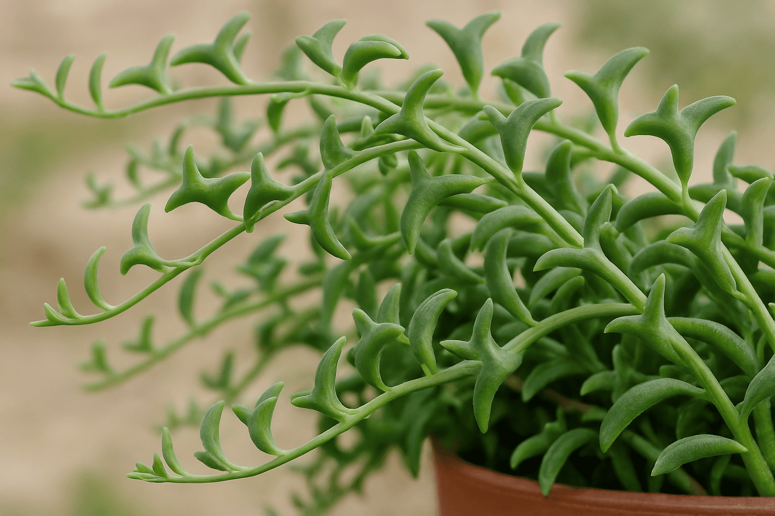 How to grow and care String of Dolphins plant